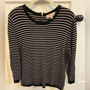 Philosophy black and cream  striped sweater shirt Size L